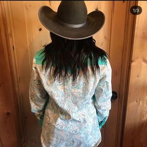 Hand sewed rodeo shirt made by my mom!